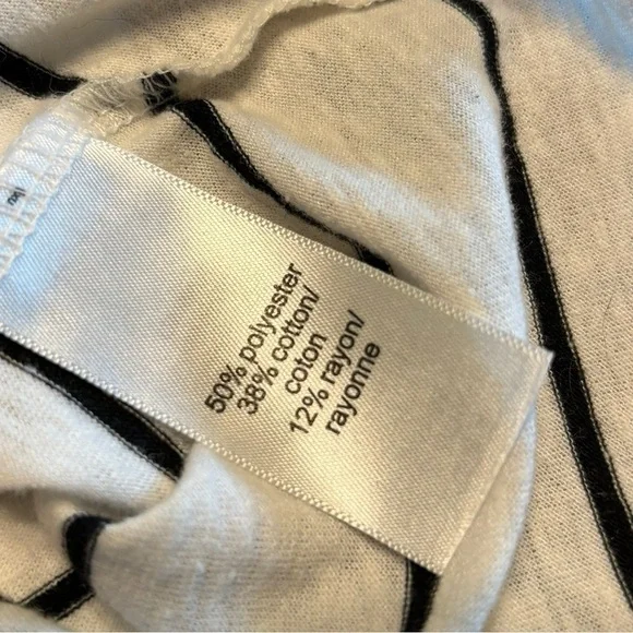 MAURICES RIVERSIDE TANK TOO LATTICE CUT OUT WHITE W BLACK STRIPE SIZE L - Picture 8 of 12